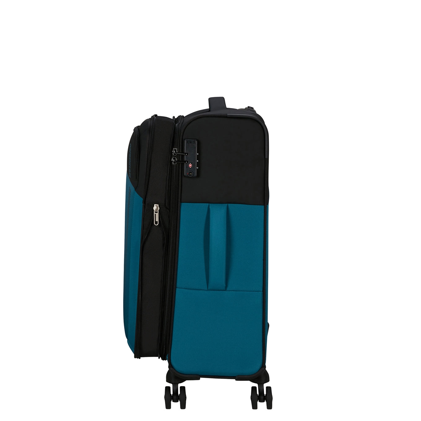 American Tourister Daring Dash Spinner M EXP schwarz/blau Weicher Koffer