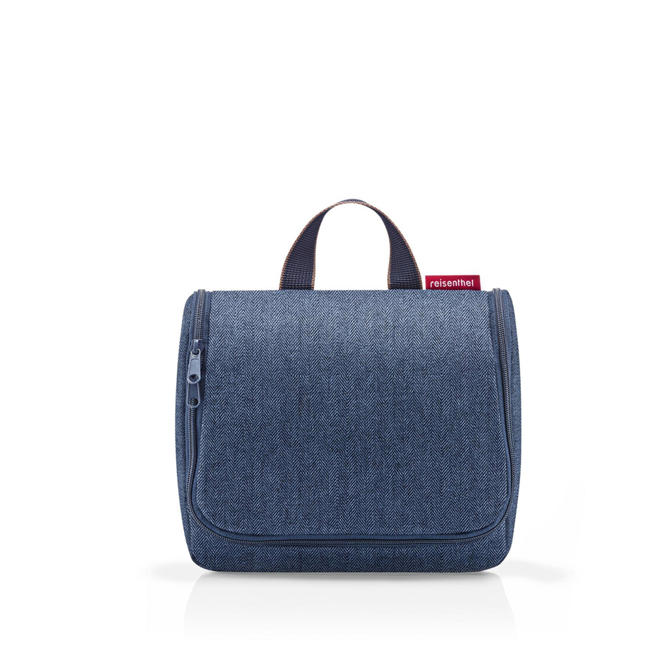 Reisenthel Travelling Toiletbag Fischgrätenmuster dunkelblau