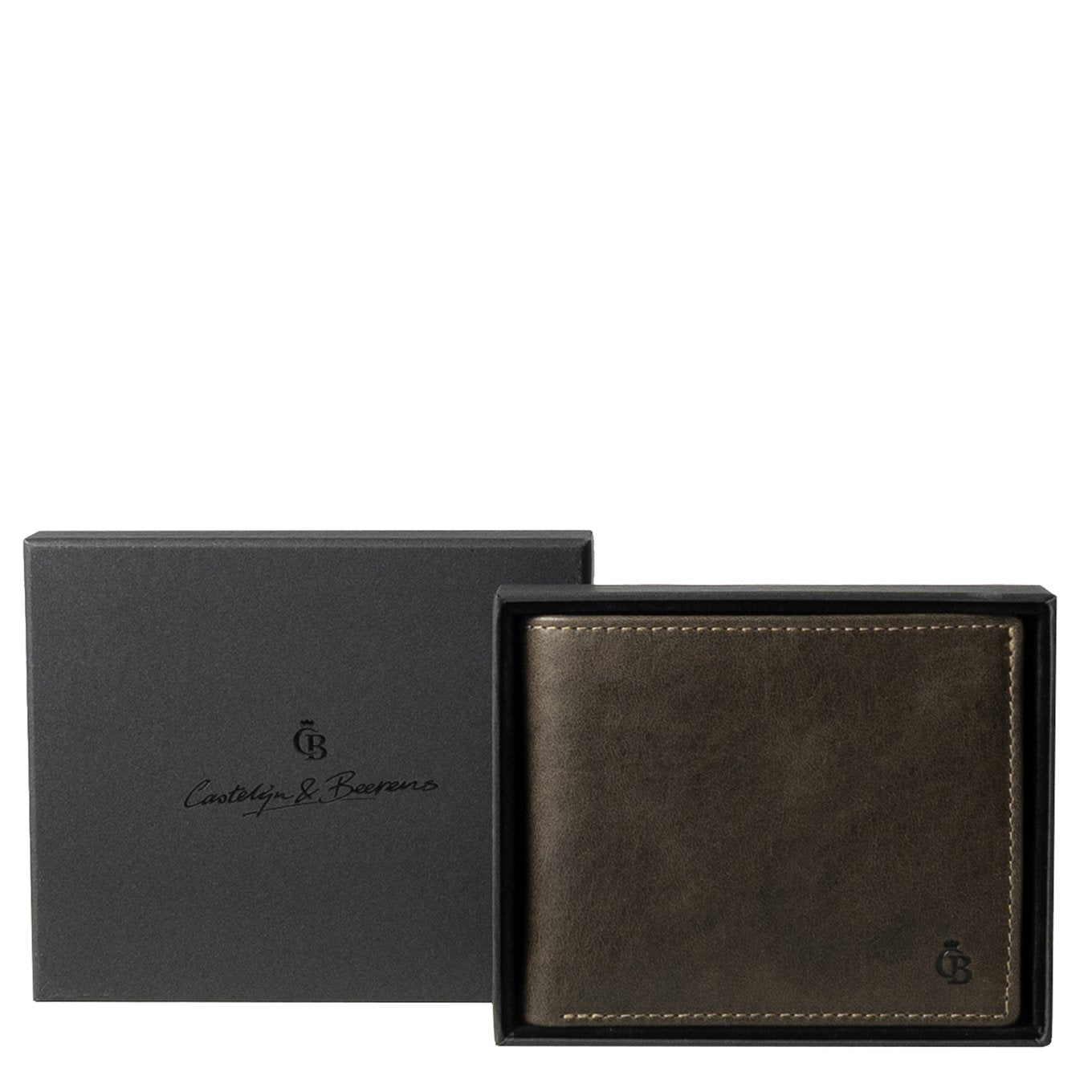 Castelijn & Beerens Giftbox Billfold RFID mokka Herrenbrieftasche