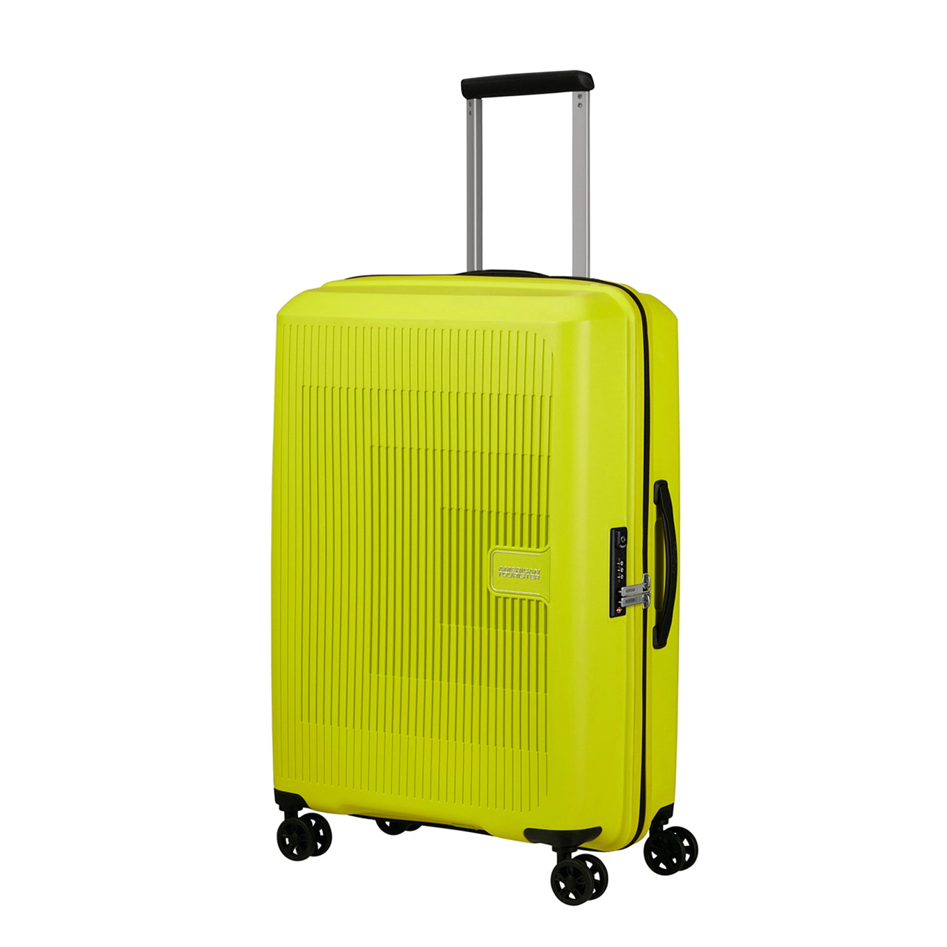 American Tourister Aerostep Spinner 67 Exp heller Limetten-Hartschalenkoffer