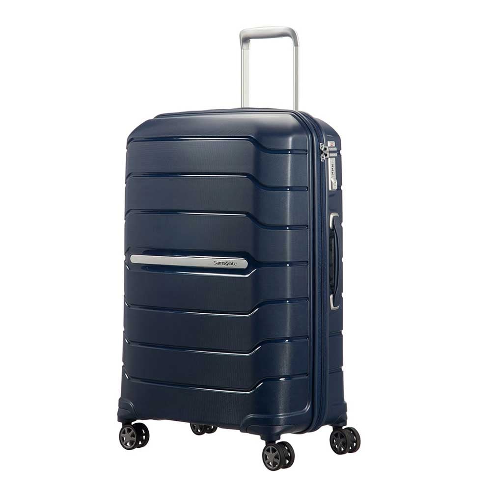 Samsonite Flux Spinner 75 erweiterbares marineblaues Hartschalenetui