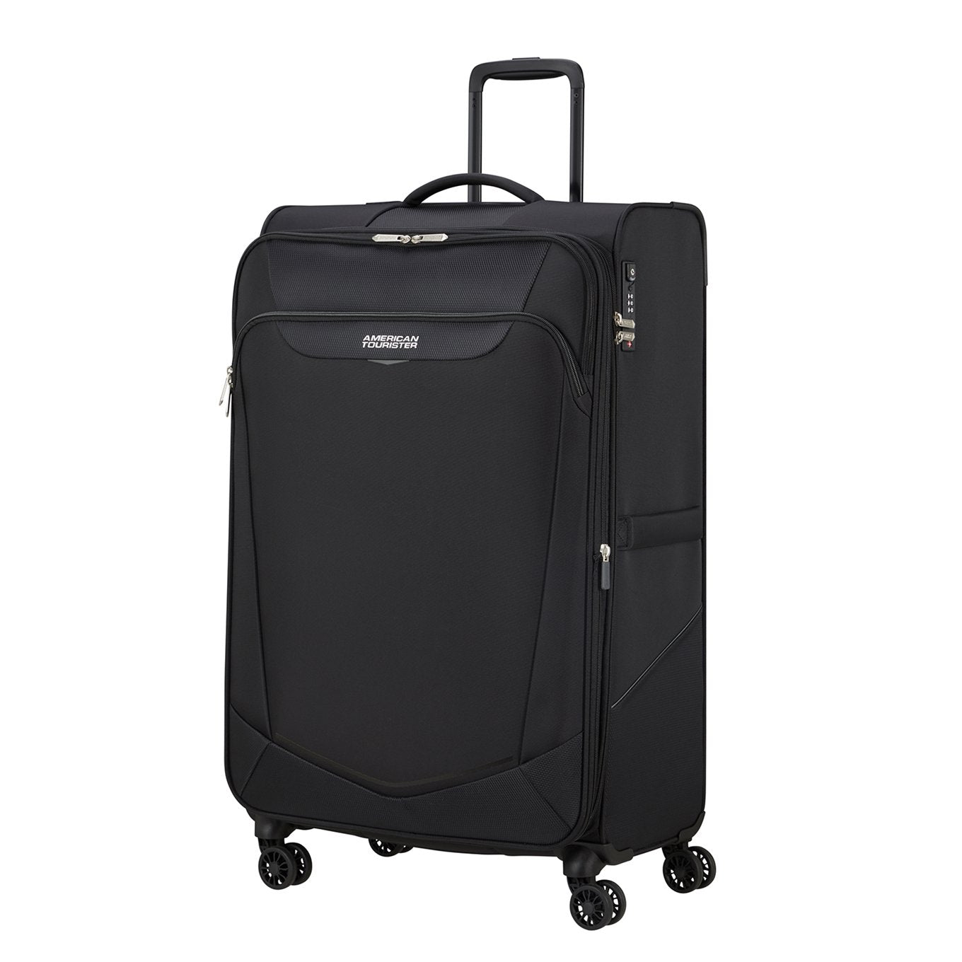American Tourister Summerride Spinner L Exp schwarz Weicher Koffer