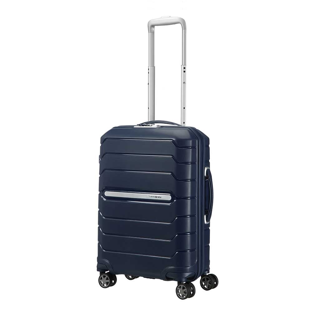 Samsonite Flux Spinner 55 erweiterbares marineblaues Hartschalenetui
