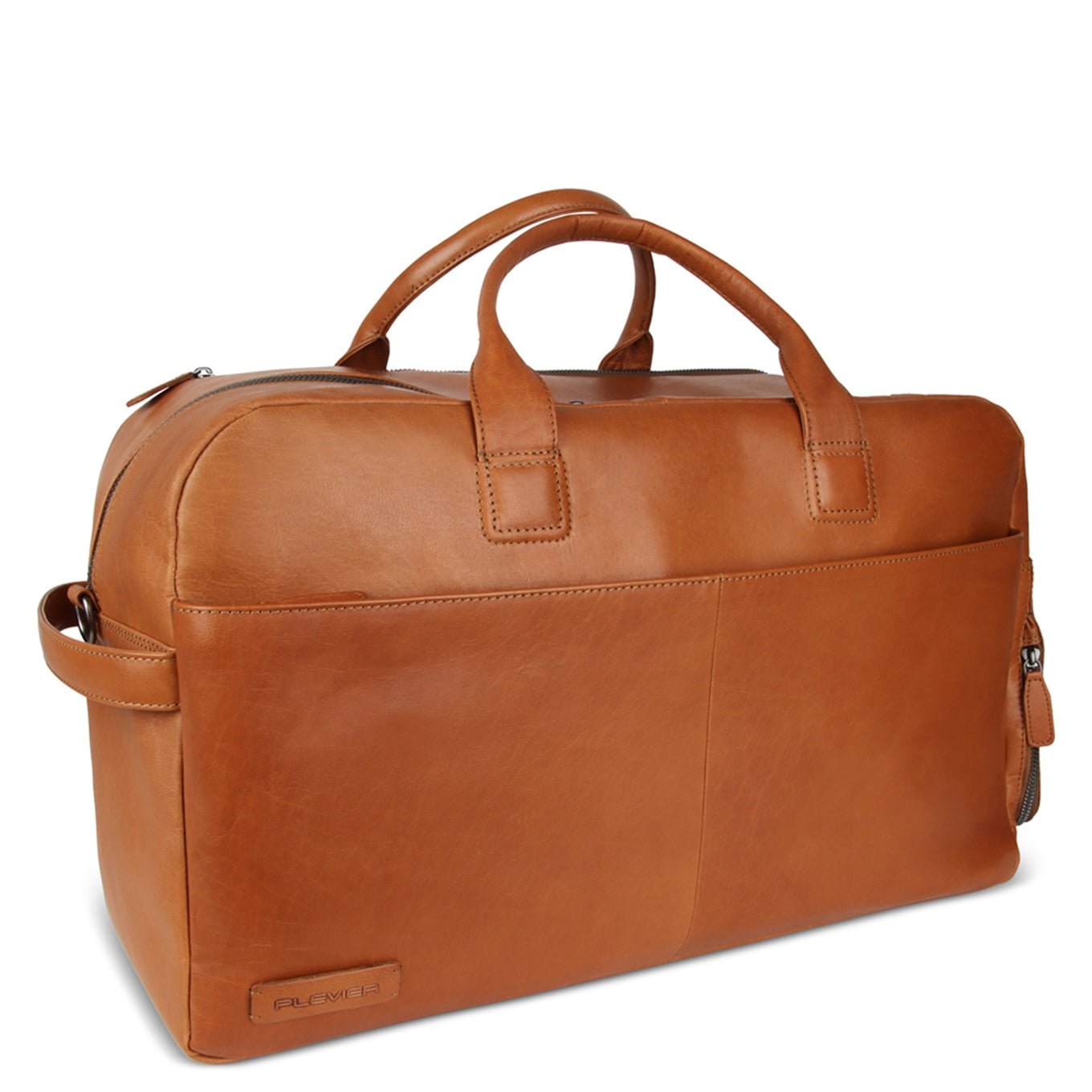 Plevier Breccia Weekender cognac