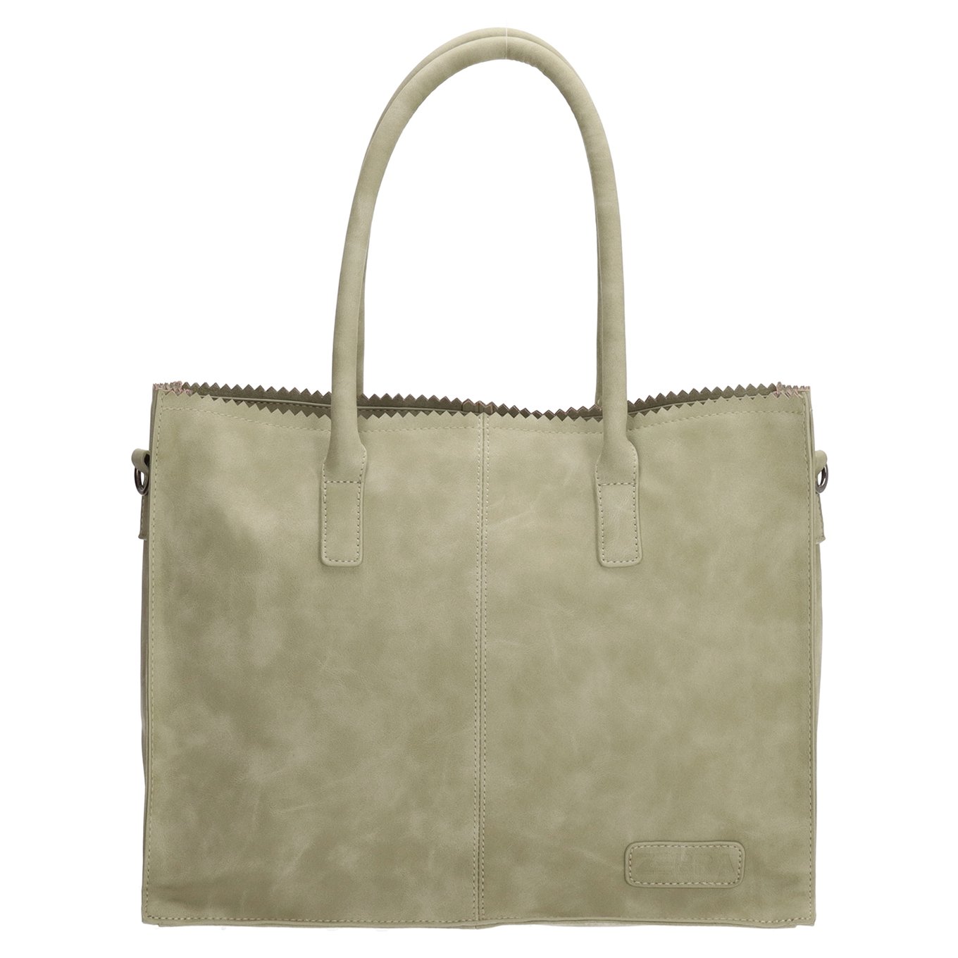 Zebra Trends Natural Bag Lisa Shopper groen