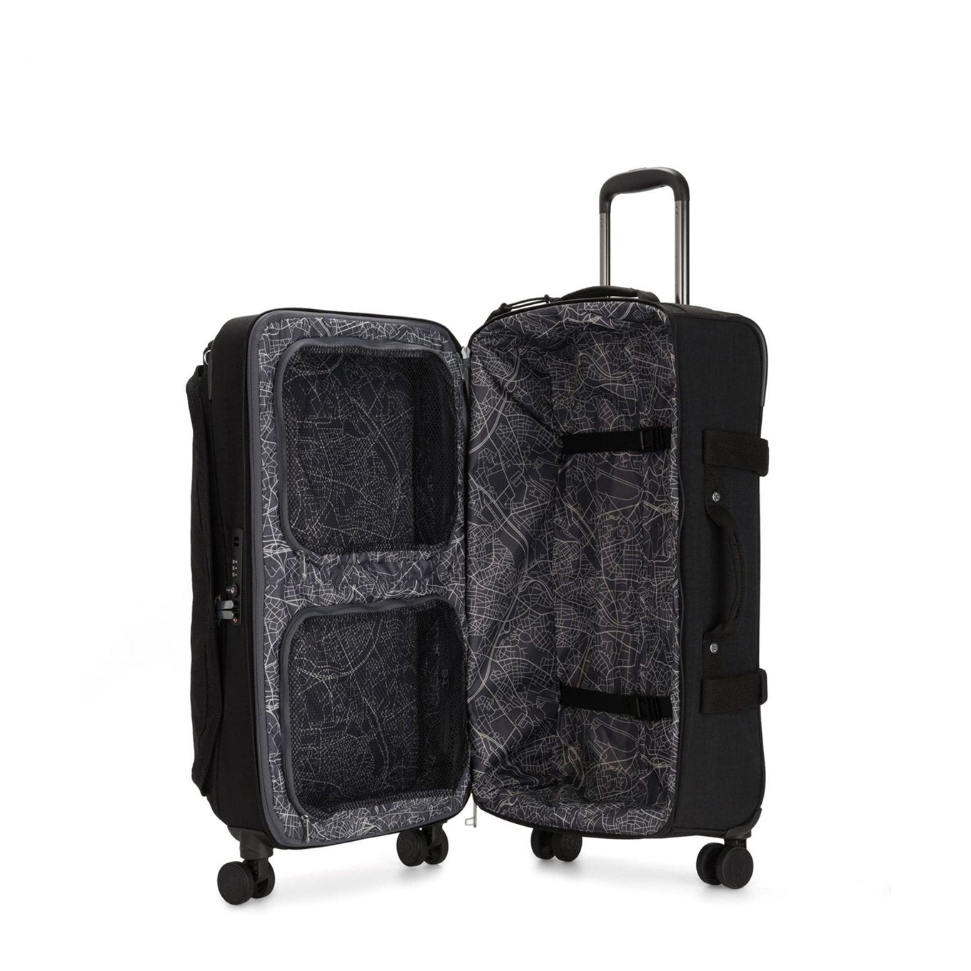 Kipling Spontaneous M black noir Soft suitcase