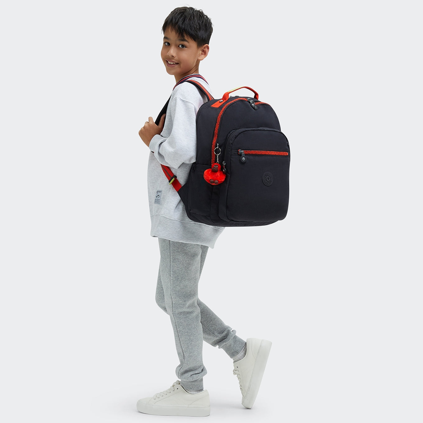 Kipling Seoul Lap iron letter fun backpack