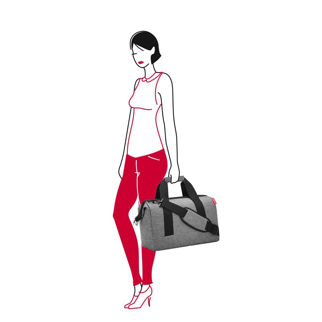 Reisenthel Travelling Allrounder M Twist Silver Wochenendtasche