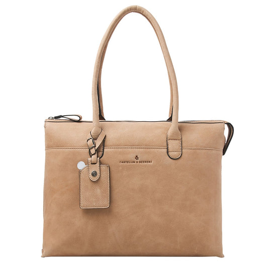 Castelijn & Beerens Carisma Laptoptas 15.6" + Tablet RFID II beige