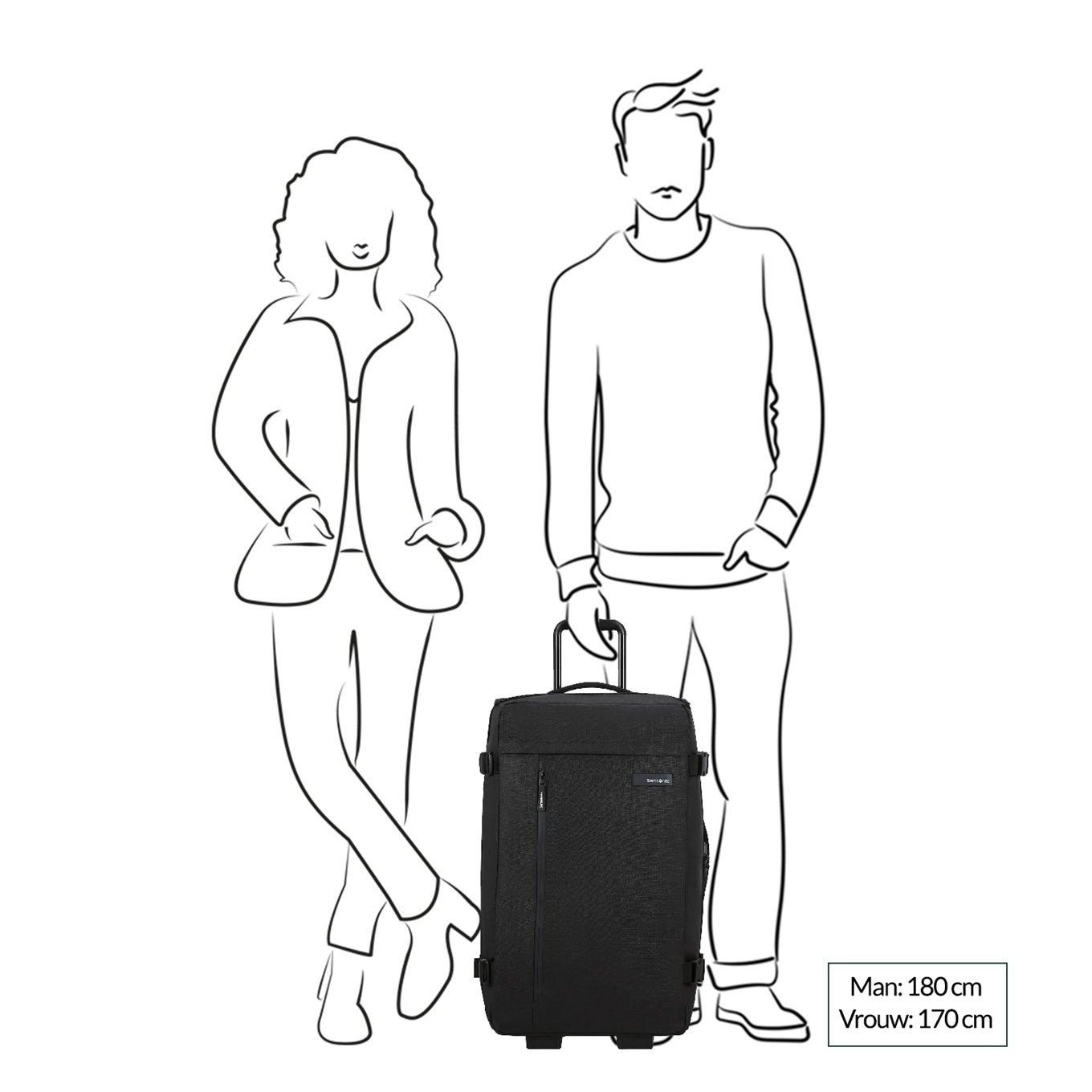Samsonite Roader Duffle/Wheels 68 dunkelblaue Reisetasche