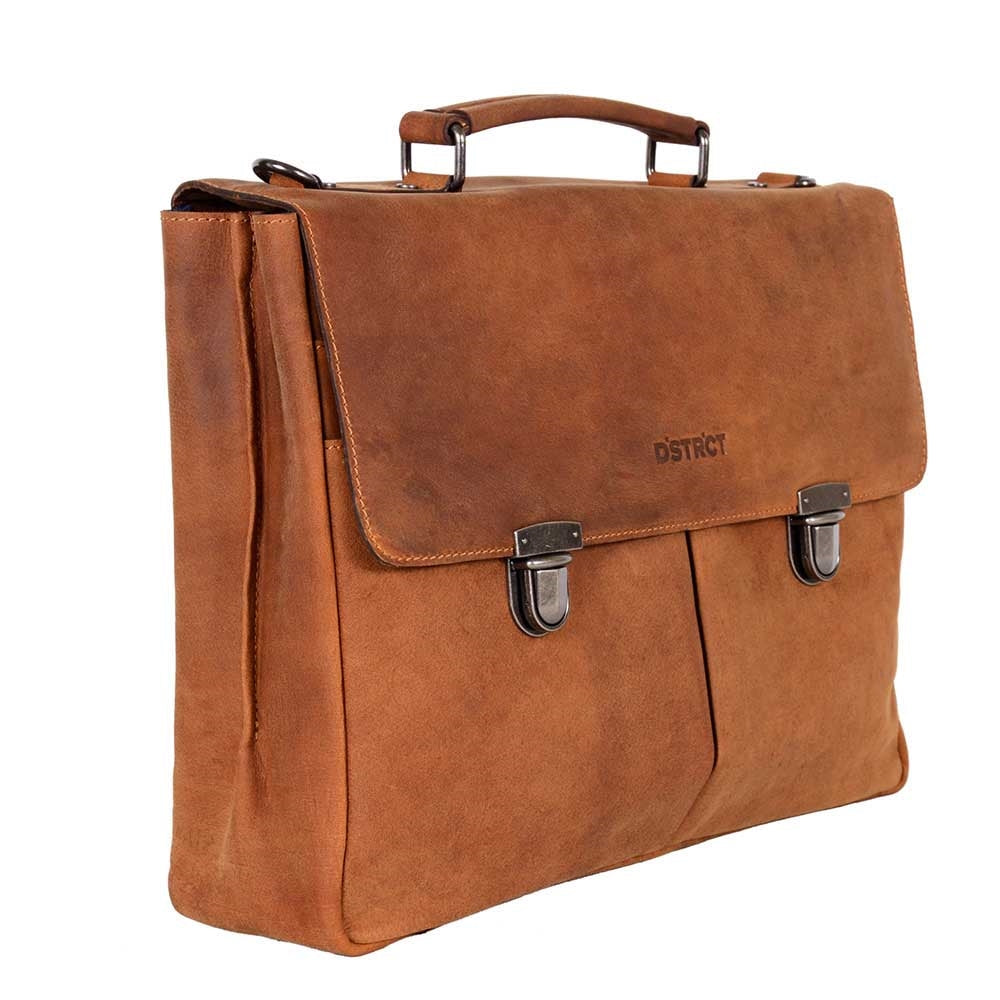 DSTRCT Wall Street Arbeitstasche 15" cognac2