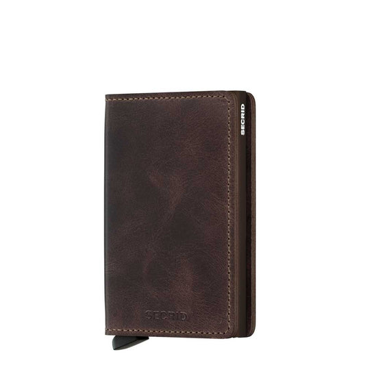 Secrid Slimwallet Wallet Vintage-Schokolade Damenbrieftasche