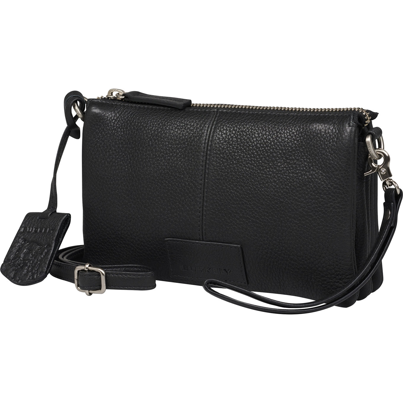 Burkely Soft Skylar Triple Pocket Zip black Women's bag
