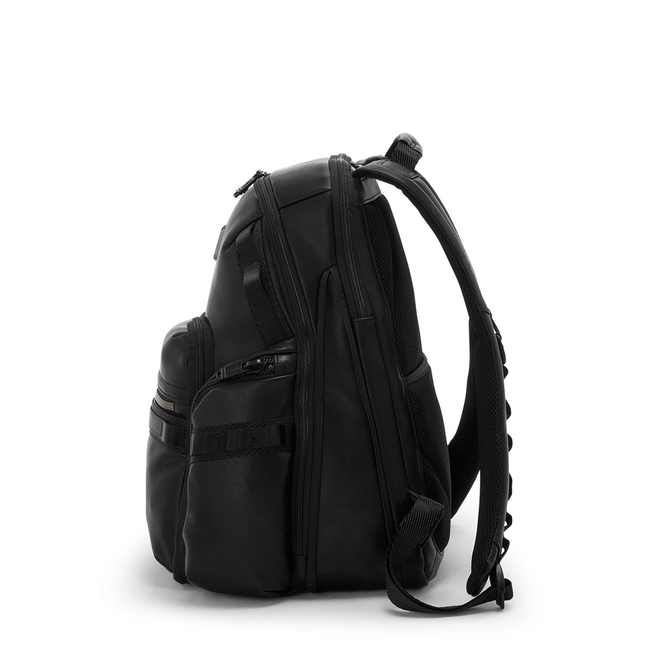 Tumi Alpha Bravo Nathan Navigationsrucksack Schwarzer Lederrucksack