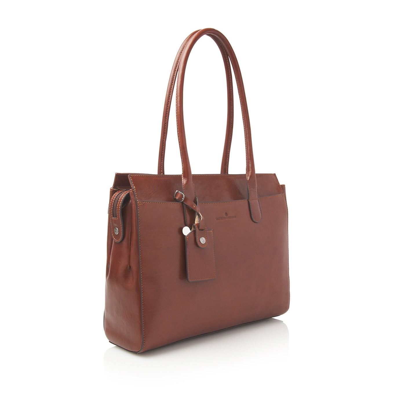 Castelijn & Beerens Gaucho Ellen Laptop Shoulderbag 15.6'' cognac