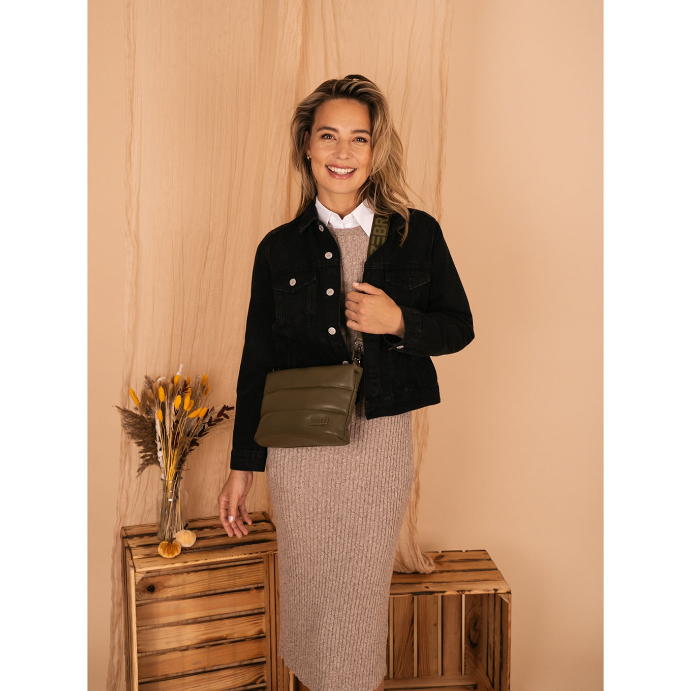 Zebra Trends Evie Shoulderbag 22902 olivgrün Damentasche