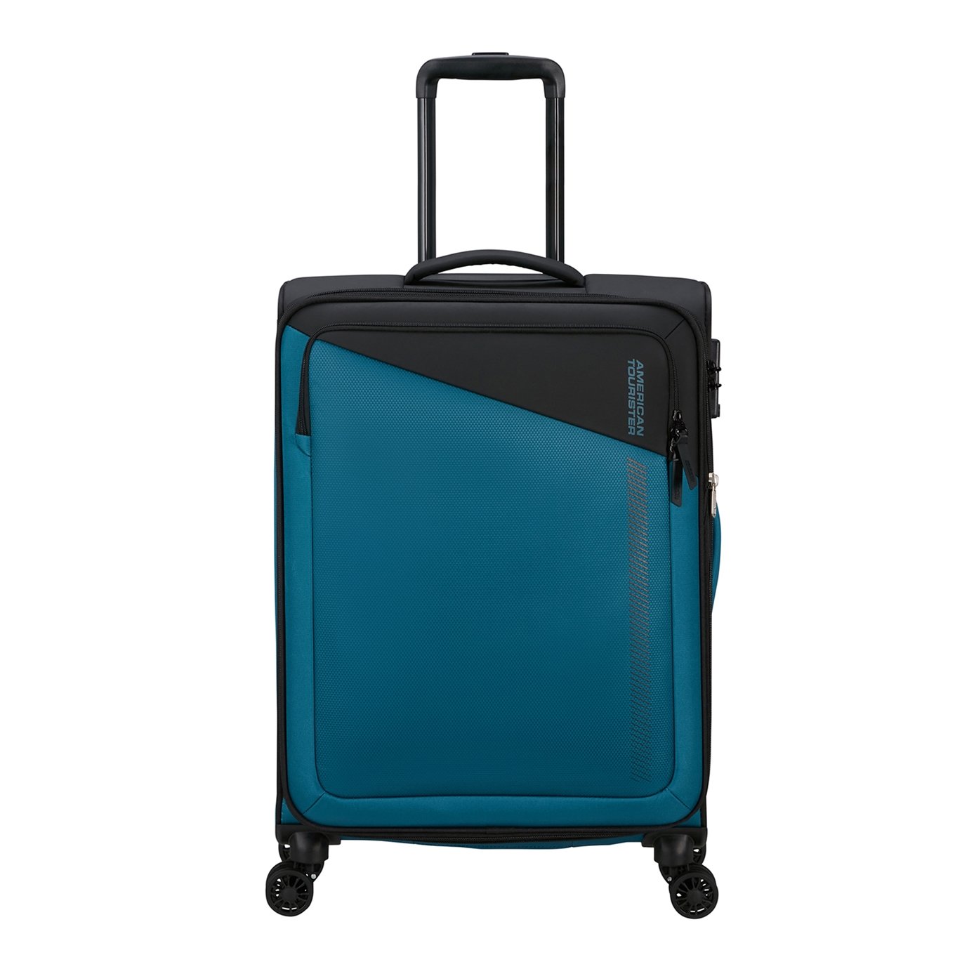 American Tourister Daring Dash Spinner M EXP schwarz/blau Weicher Koffer