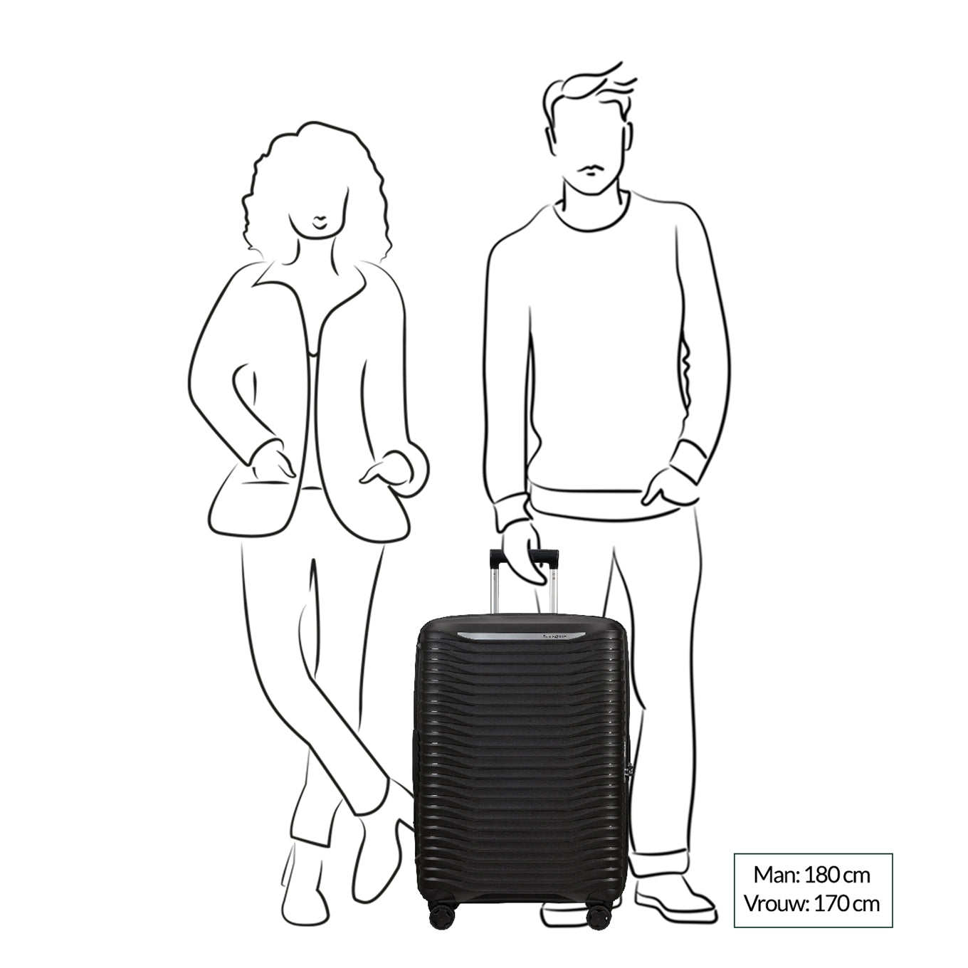 Samsonite Upscape Spinner 68 Expandable yellow Hard Case