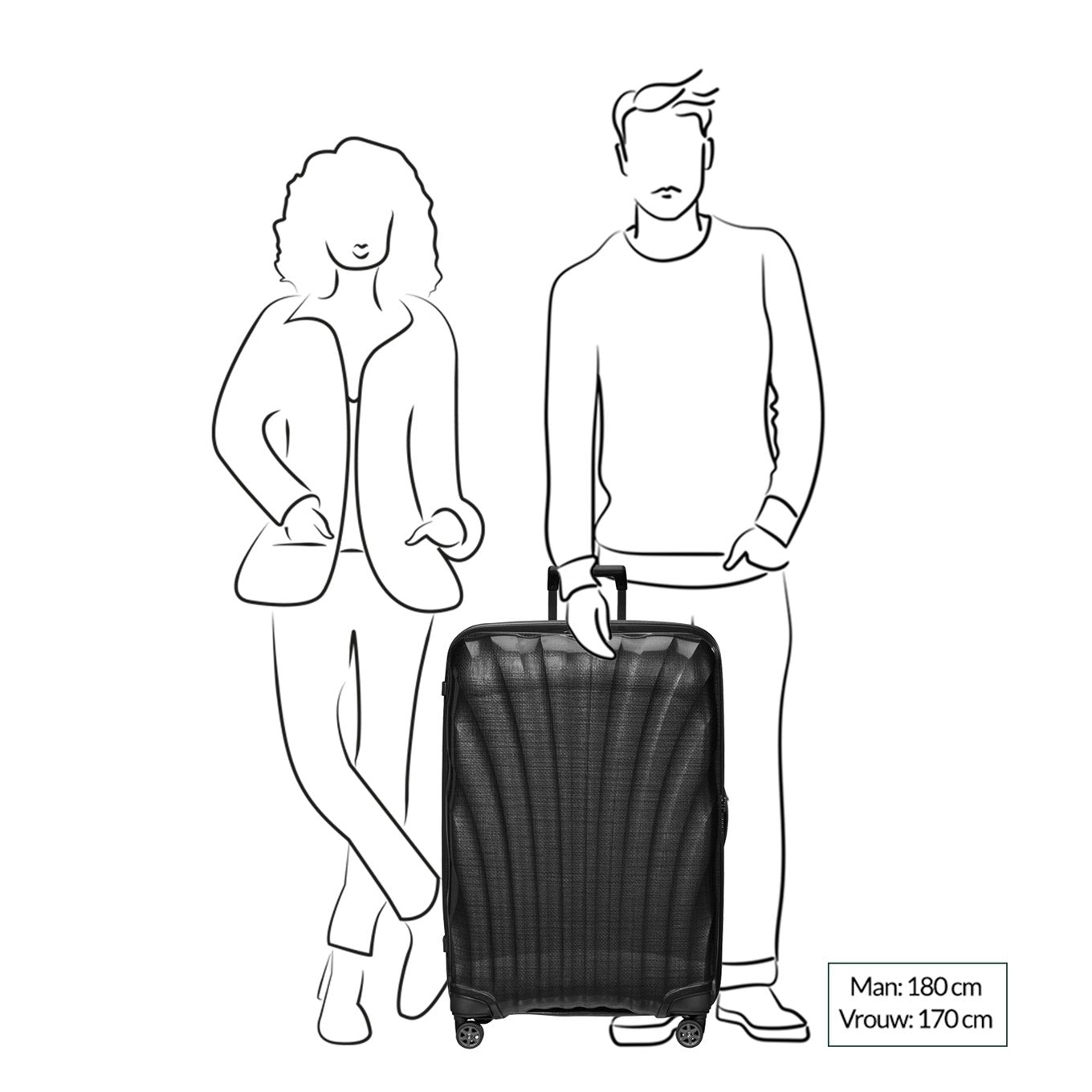 Samsonite C-Lite Spinner 81 off white