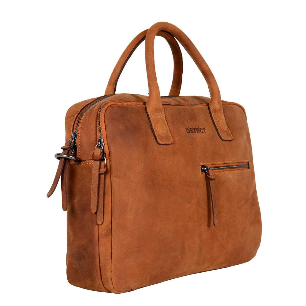 DSTRCT Wall Street Workingbag 14" cognac