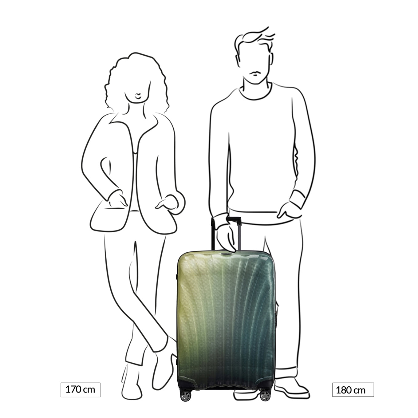Samsonite C-Lite LTD Spinner 75 northern lights