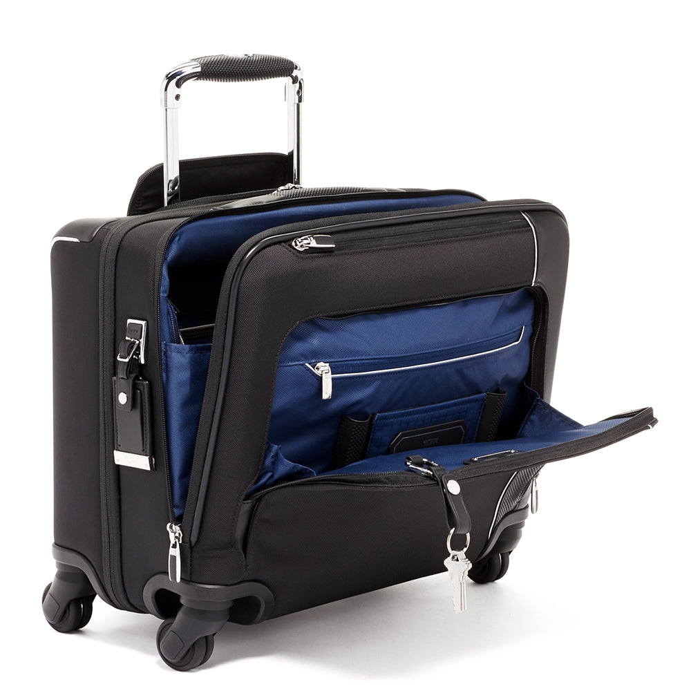 TUMI Arrivé Compact 4 Wheel Briefcase black