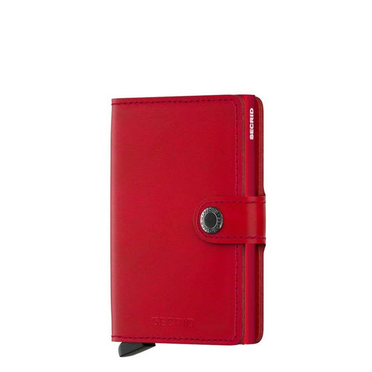 Secrid Miniwallet Wallet rotes Leder Damenbrieftasche