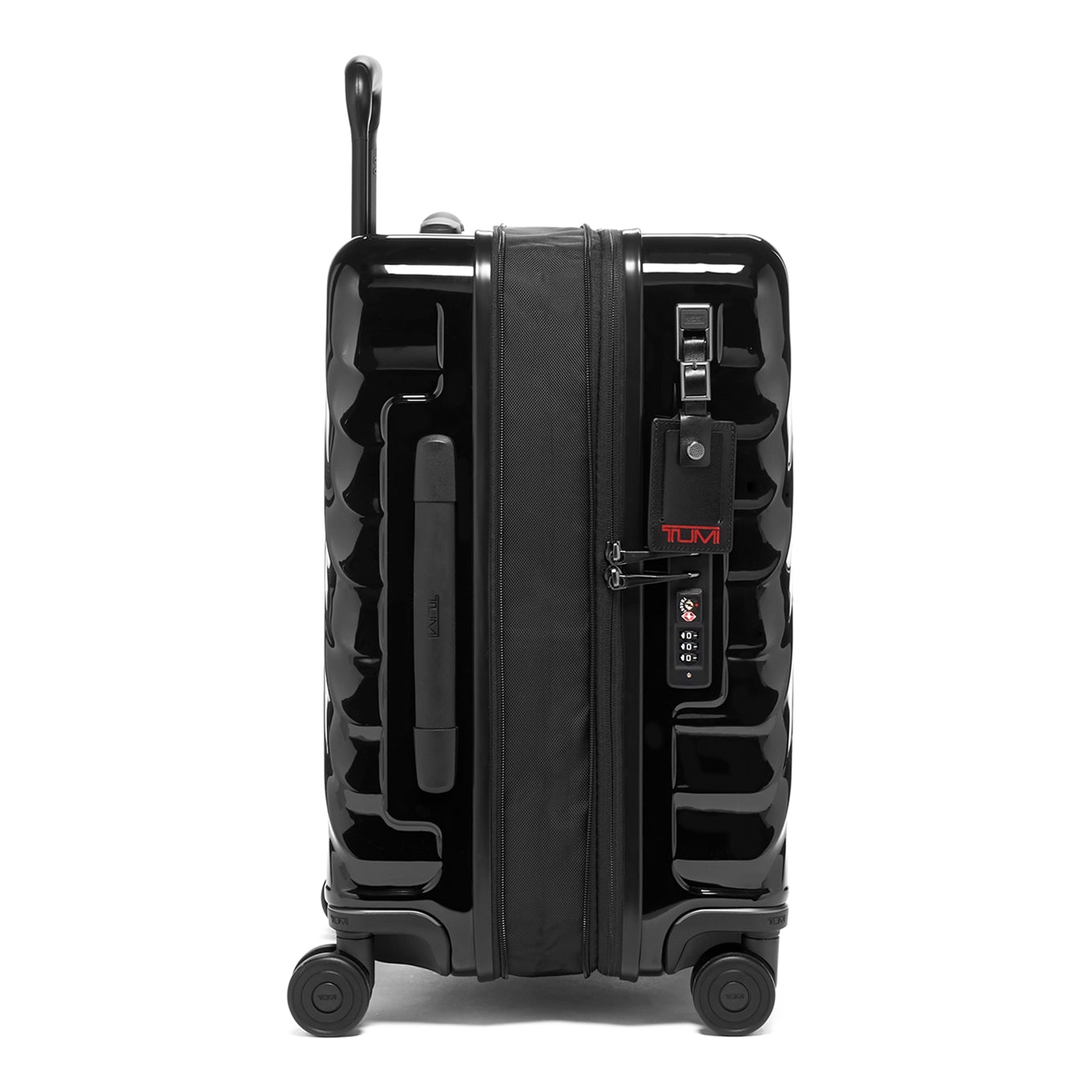 Tumi 19 Degree Continental erweiterbarer 4-Rad-Trolley, schwarzer Hartschalenkoffer