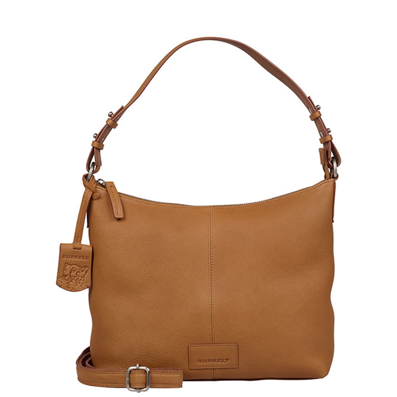Burkely Soft Skylar Shoulderbag gemütliche cognacfarbene Damentasche