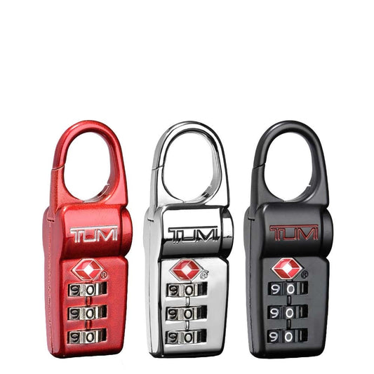 Tumi Travel Accessories TSA Lock Box 3er Set schwarz / silber / rot