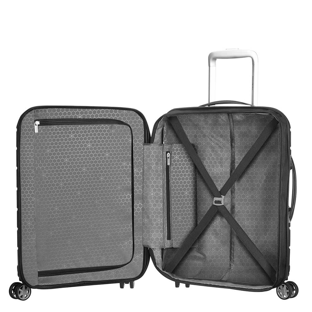 Samsonite Flux Spinner 55 Expandable black Hard Case