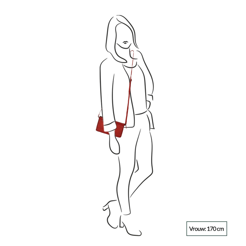 Bear Design Cow Lavato Clutch cognac