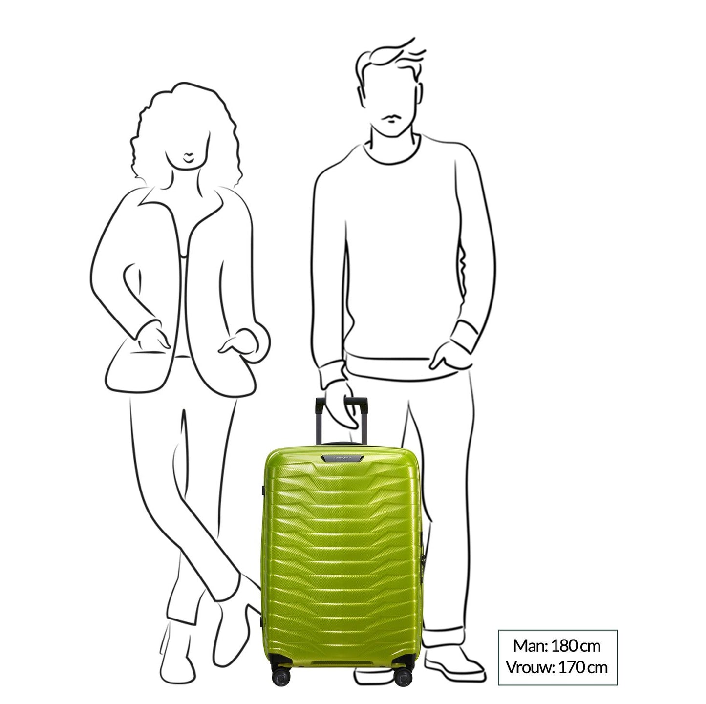 Samsonite Proxis Spinner 69 lime