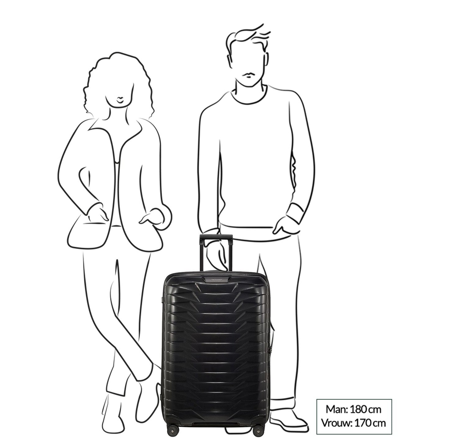 Samsonite Proxis Spinner 75 black