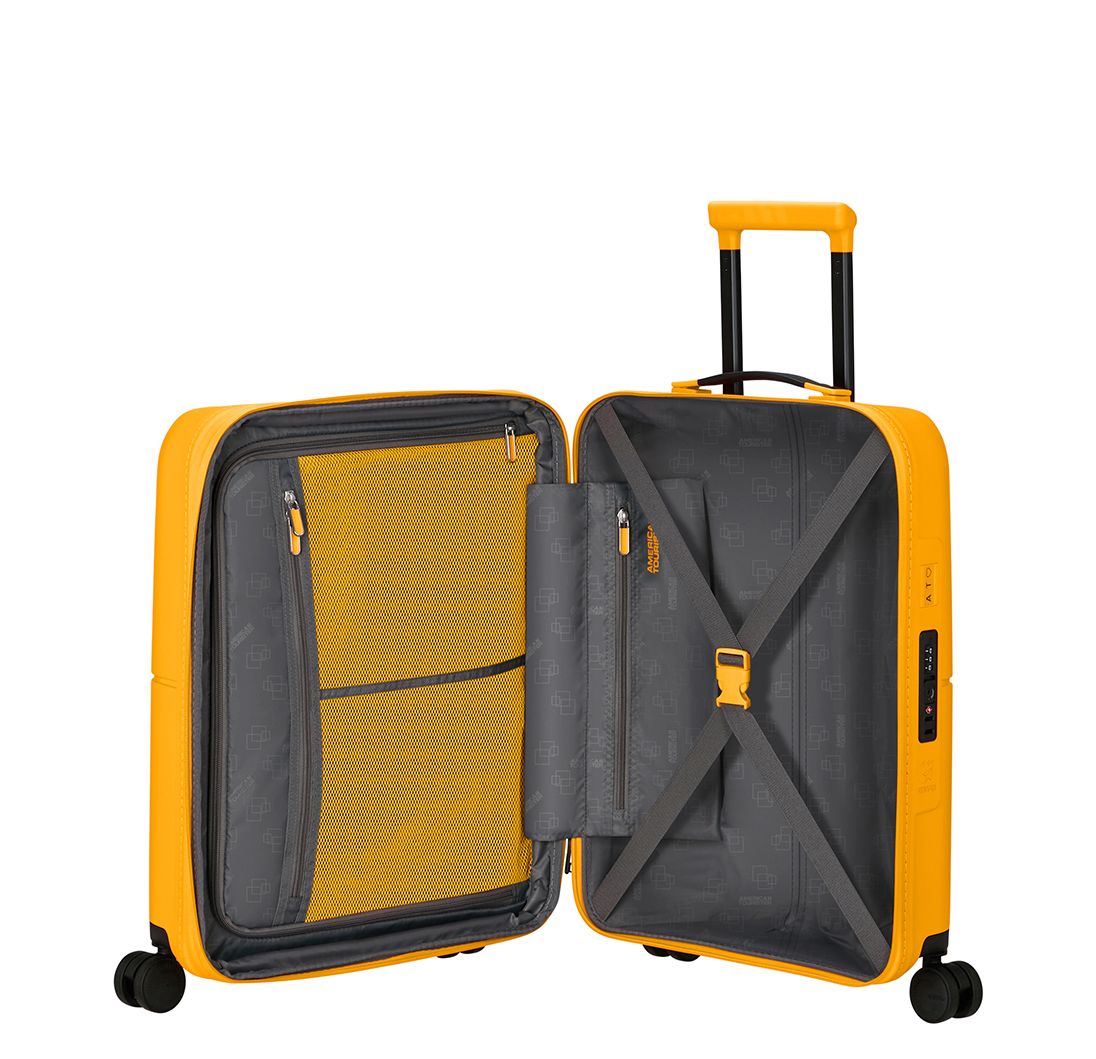 American Tourister Dashpop Spinner 55 Exp golden yellow