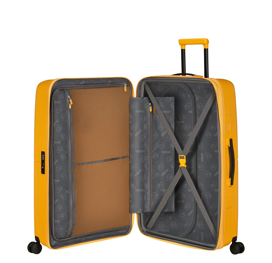 American Tourister Dashpop Spinner 77 Exp golden yellow