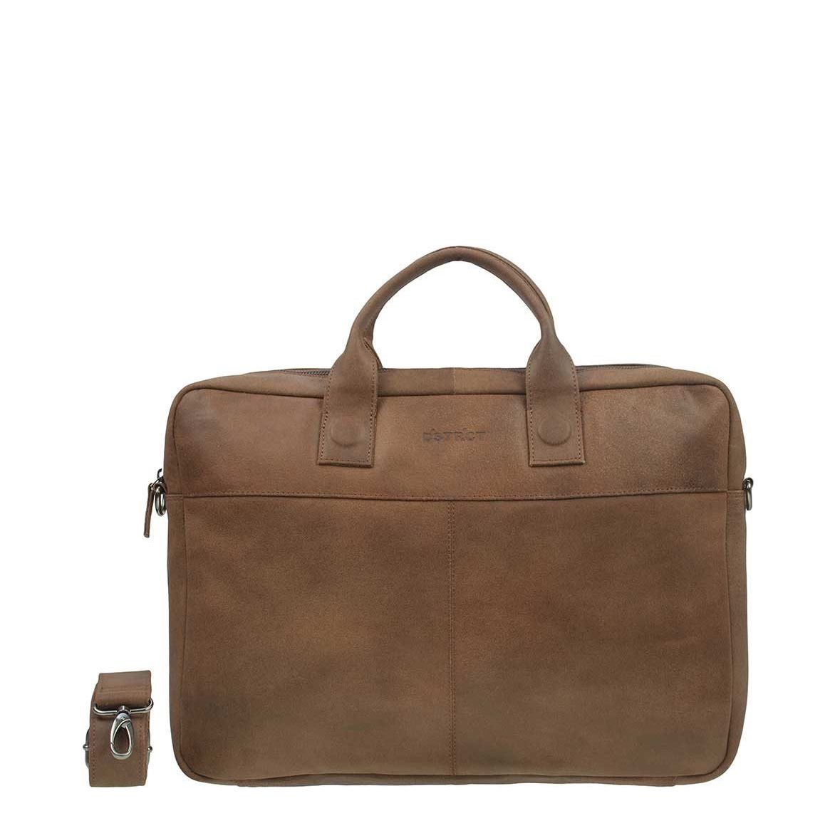 DSTRCT Fletcher Street Workingbag 17" cognac
