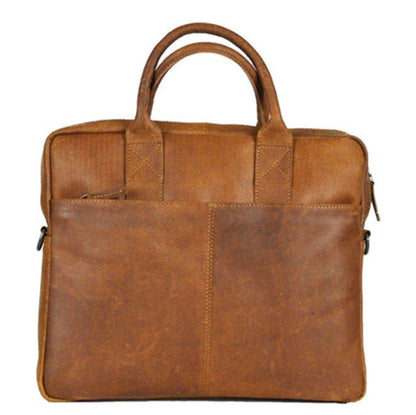 DSTRCT Limited Single Zip 14'' Laptoptas cognac