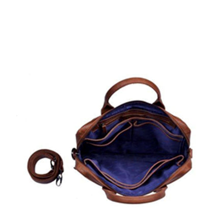 DSTRCT Limited Single Zip 14'' Laptoptas cognac
