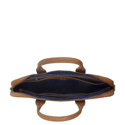 DSTRCT Limited Laptoptas 17'' cognac