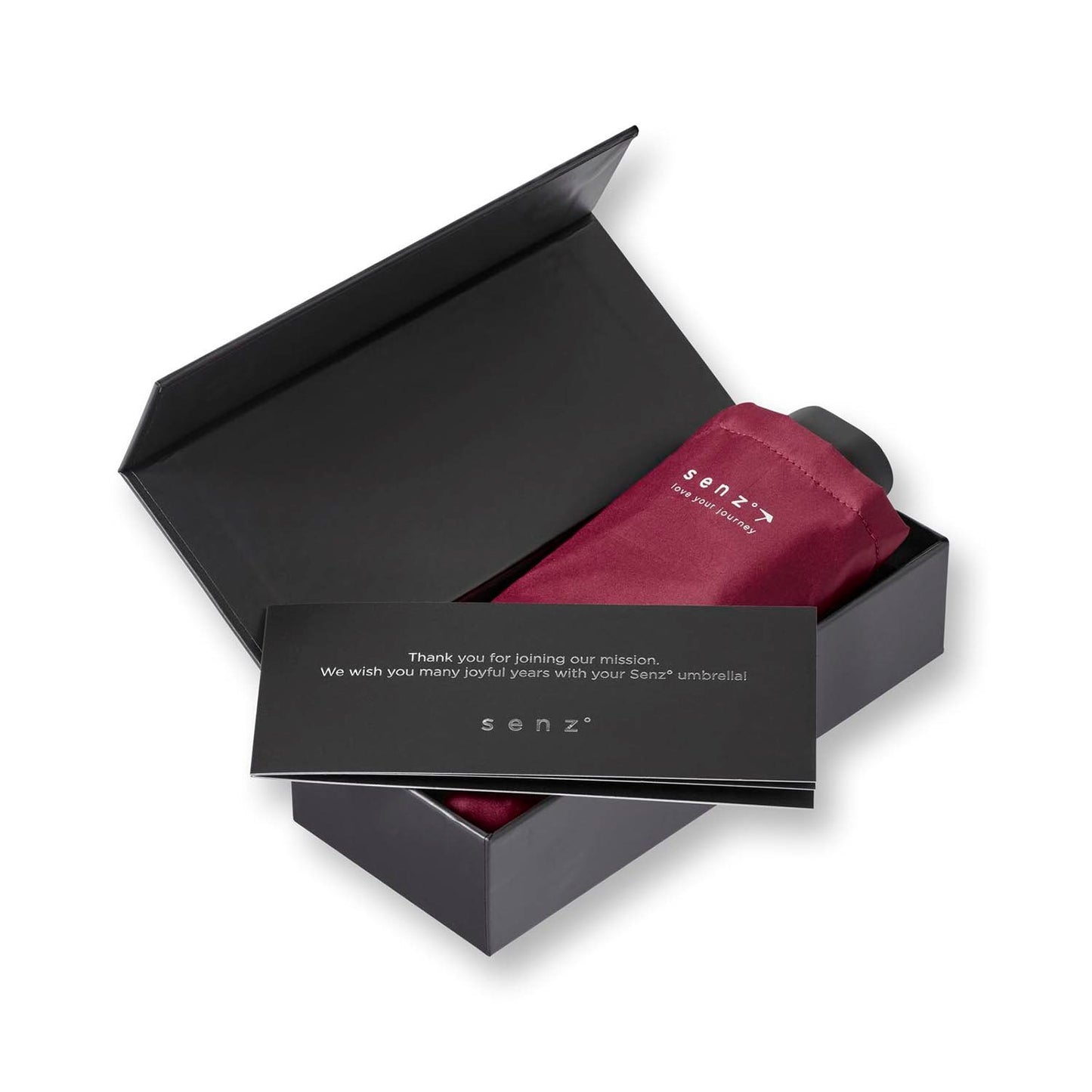 Senz Micro Manual Opvouwbare Stormparaplu rose wine