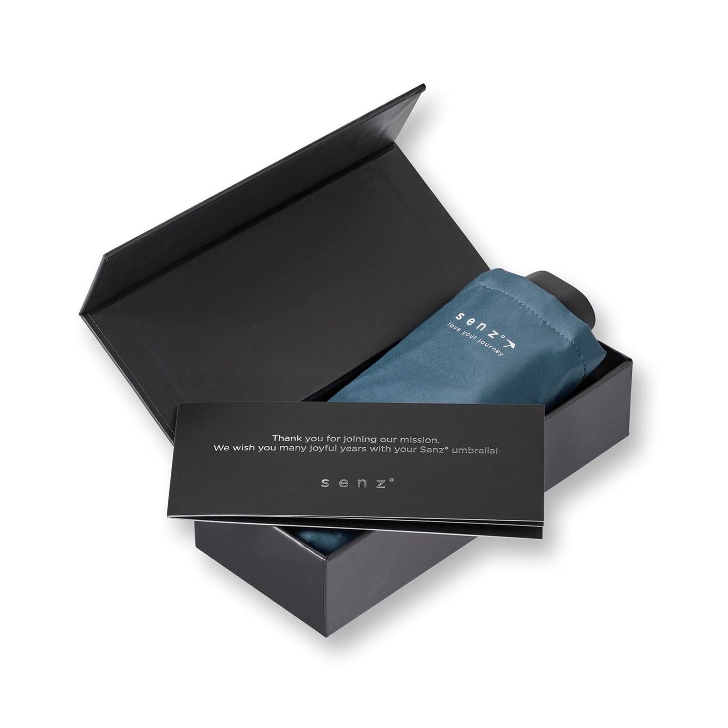 Senz Micro Manual Opvouwbare Stormparaplu elemental blue
