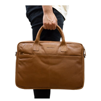 DSTRCT State Street Limited Workingbag 17" cognac