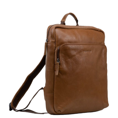 DSTRCT State Street Laptop Backpack 15.6" cognac