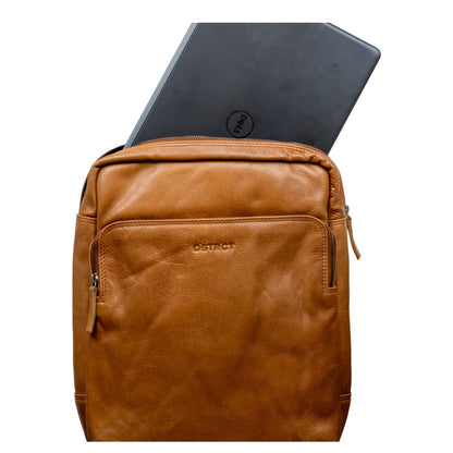 DSTRCT State Street Laptop Backpack 15.6" cognac