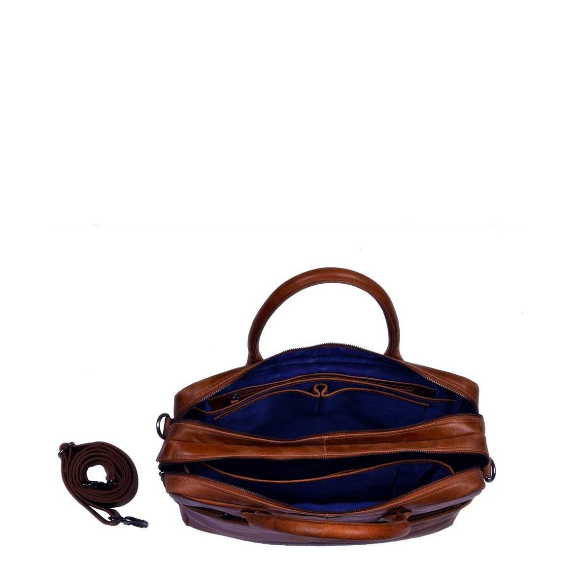 DSTRCT Main Street Workingbag 15.6'' cognac