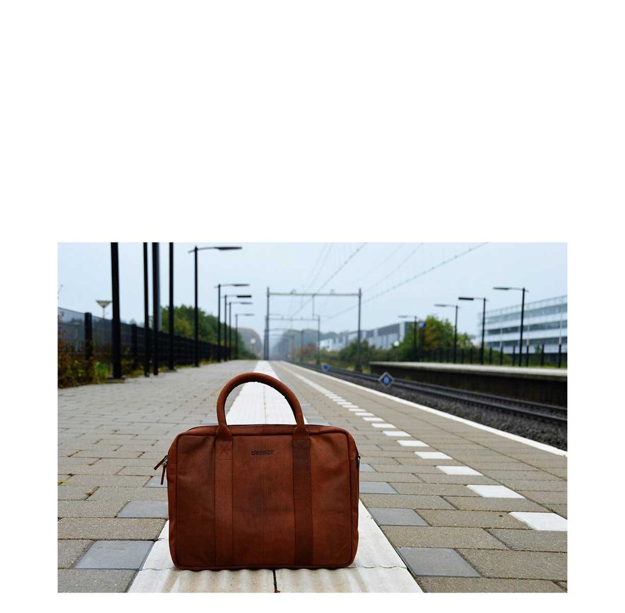 DSTRCT Main Street Workingbag 15.6'' cognac