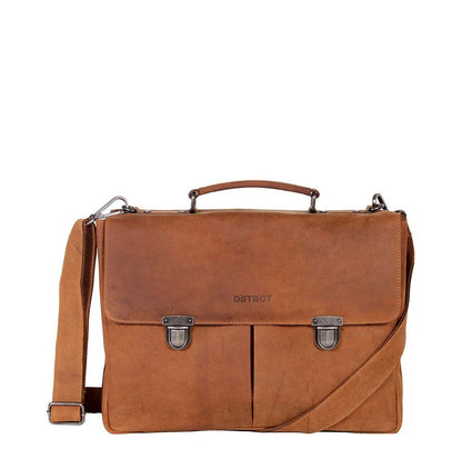 DSTRCT Wall Street Workingbag 15" cognac