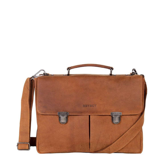 DSTRCT Wall Street Workingbag 15" cognac