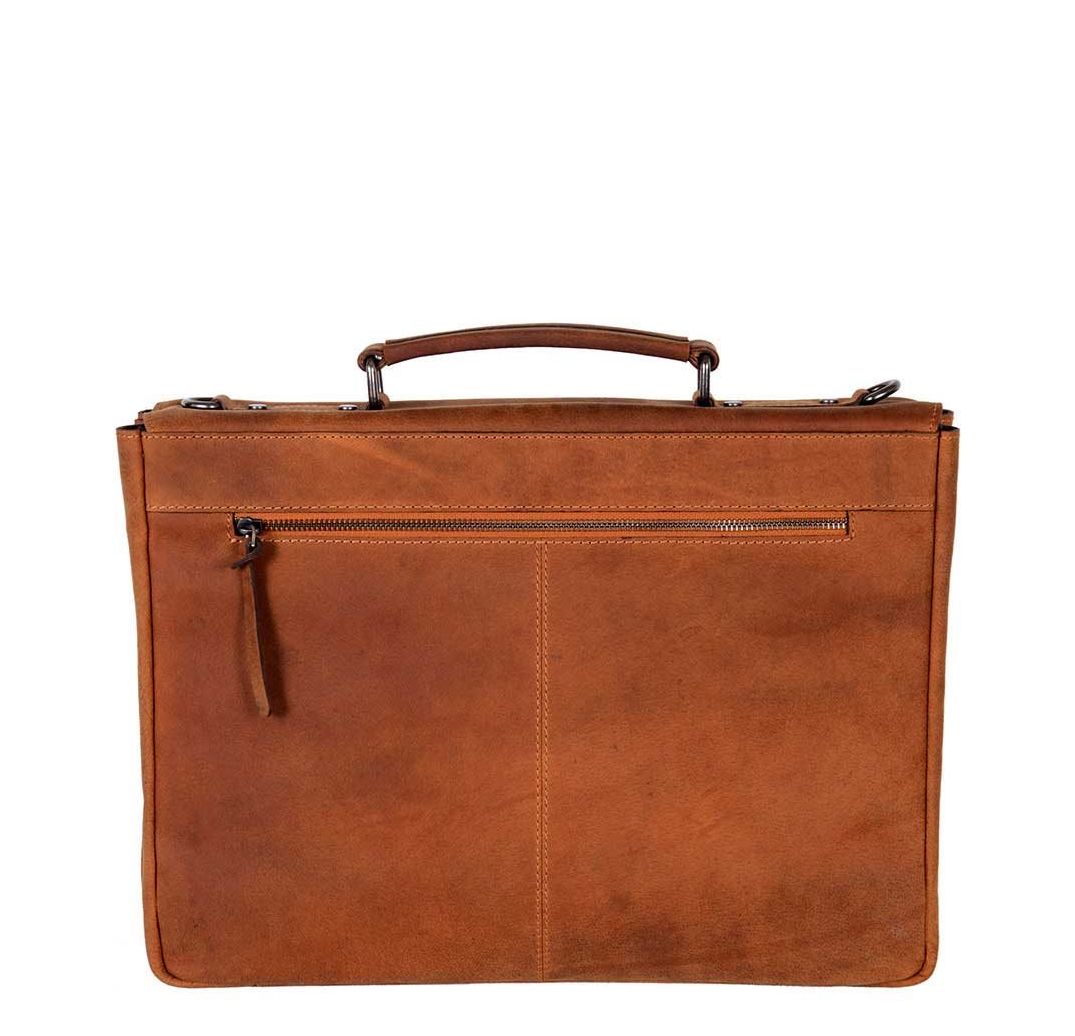 DSTRCT Wall Street Workingbag 15" cognac